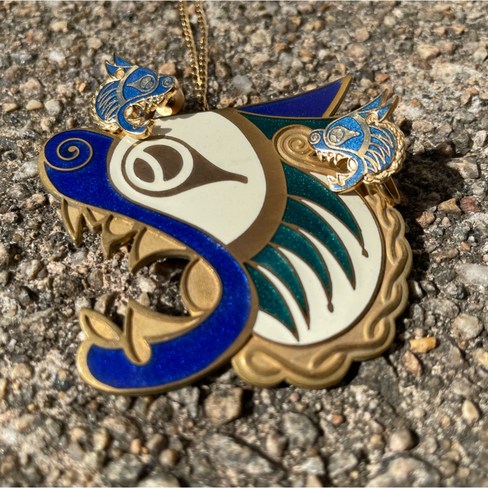 Museum of Modern Art Dragon necklace & earring set